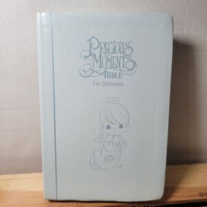 VINTAGE BOOK Precious Moments Bible for Catholics (1999, Imitation Leather)